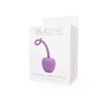 Фиолетовый анальный стимулятор SILICONE MY SECRET CHERRY - 11 см