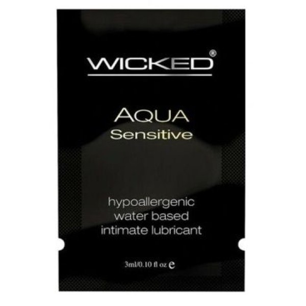 Мягкий лубрикант на водной основе WICKED AQUA Sensitive - 3 мл