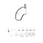 Прозрачный мужской пояс верности Cock Cage Model 13 Chastity 25