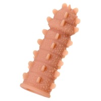 Насадка на фаллос с шипами и продолговатыми бугорками Extreme Sleeve 004 S-size - 12,7 см.