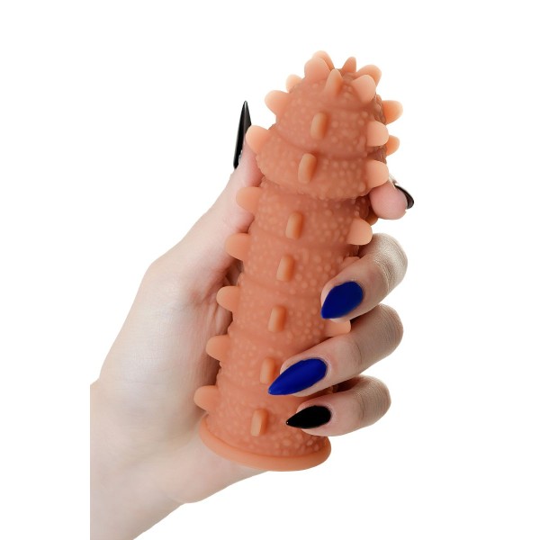 Насадка на фаллос с шипами и продолговатыми бугорками Extreme Sleeve 004 S-size - 12,7 см