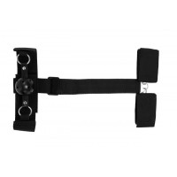 Набор черных строп для фиксации с кляпом-шариком Набор черных строп для фиксации с кляпом-шариком