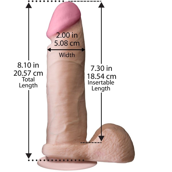 Ультрареалистичный фаллоимитатор The Realistic Cock ULTRASKYN 8” - 20,57 см