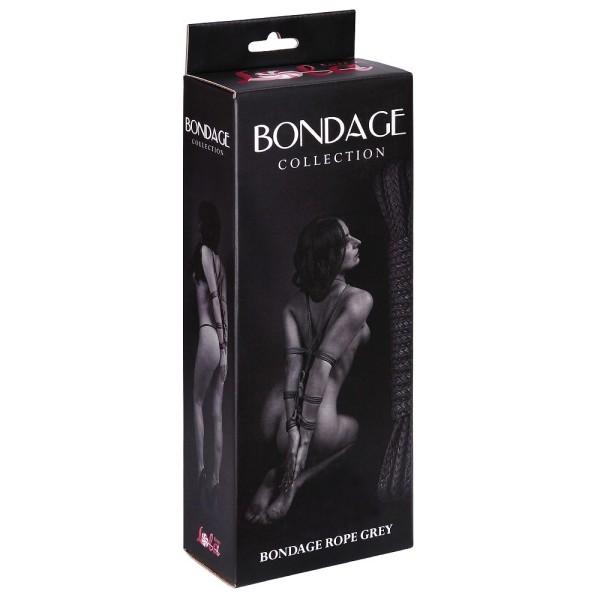 Серая веревка Bondage Collection Grey - 9 м
