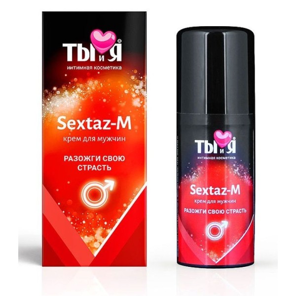 Крем Sextaz-m с возбуждающим эффектом для мужчин - 20 гр