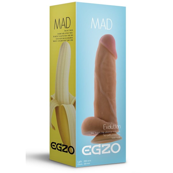Ультра реалистичный фаллоимитатор Mad Banana - 20 см