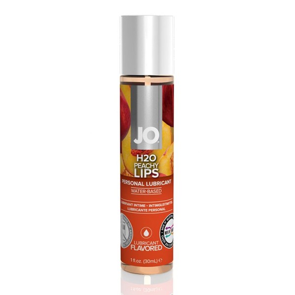 Лубрикант с ароматом персика JO Flavored Peachy Lips - 30 мл