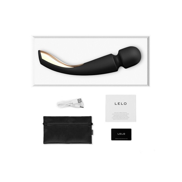 Черный вибромассажёр Lelo Smart Wand 2 Large - 30,4 см