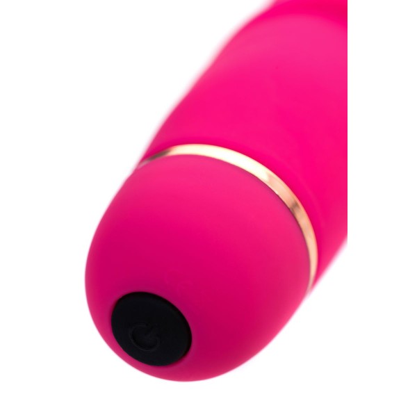 Розовый ребристый вибратор Capy - 17,4 см