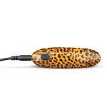 Леопардовый вибромассажер-помада Asha Lipstick Vibrator - 10 см