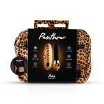 Леопардовый вибромассажер-помада Asha Lipstick Vibrator - 10 см