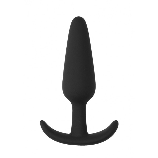 Черная анальная пробка для ношения Slim Butt Plug - 8,3 см