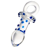 Стеклянная прозрачная втулка с кольцом - 14 см. Стеклянная прозрачная втулка с кольцом - 14 см.