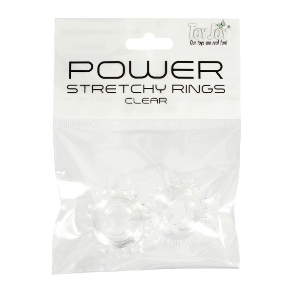 Набор прозрачных эрекционных колец POWER STRETCHY