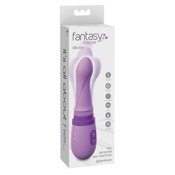 Фиолетовый вибростимулятор Her Personal Sex Machine - 21,3 см