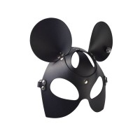 Черная кожаная маска Мышка 