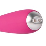 Ярко-розовый G-стимулятор IRIS Clitoral   G-spot Vibrator - 18 см