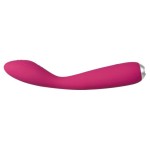 Ярко-розовый G-стимулятор IRIS Clitoral   G-spot Vibrator - 18 см