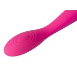 Ярко-розовый G-стимулятор IRIS Clitoral   G-spot Vibrator - 18 см