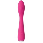 Ярко-розовый G-стимулятор IRIS Clitoral   G-spot Vibrator - 18 см