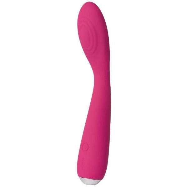 Ярко-розовый G-стимулятор IRIS Clitoral   G-spot Vibrator - 18 см