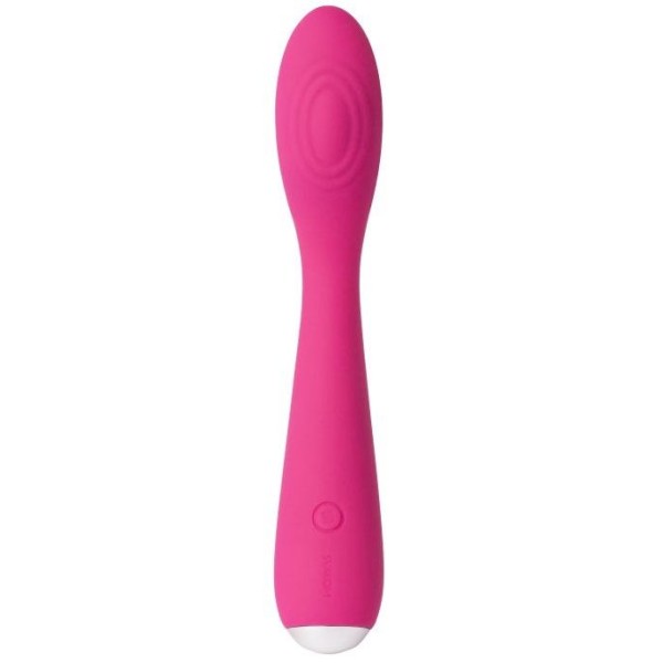 Ярко-розовый G-стимулятор IRIS Clitoral   G-spot Vibrator - 18 см