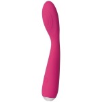 Ярко-розовый G-стимулятор IRIS Clitoral   G-spot Vibrator - 18 см
