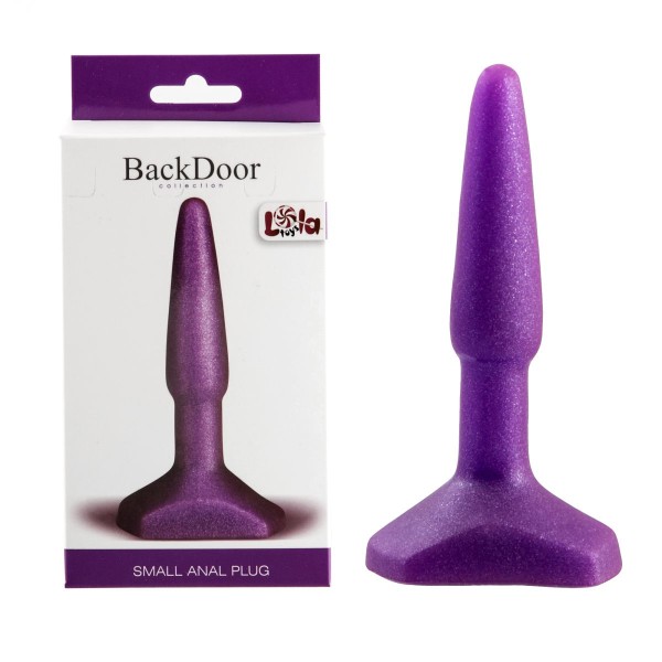 Фиолетовый анальный стимулятор Small Anal Plug Purple - 12 см