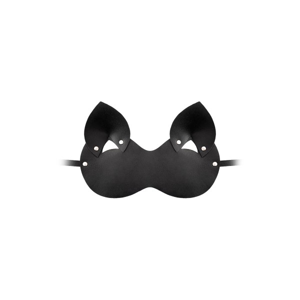Закрытая черная маска  Кошка 