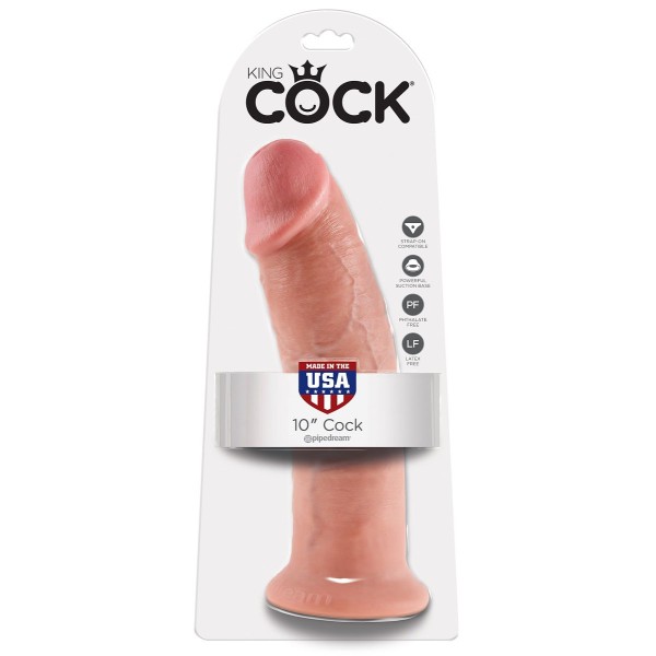 Большой фаллоимитатор 10  Cock на присоске - 25,4 см