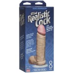 Телесный фаллоимитатор The Realistic Cock 8” with Removable Vac-U-Lock Suction Cup - 22,3 см