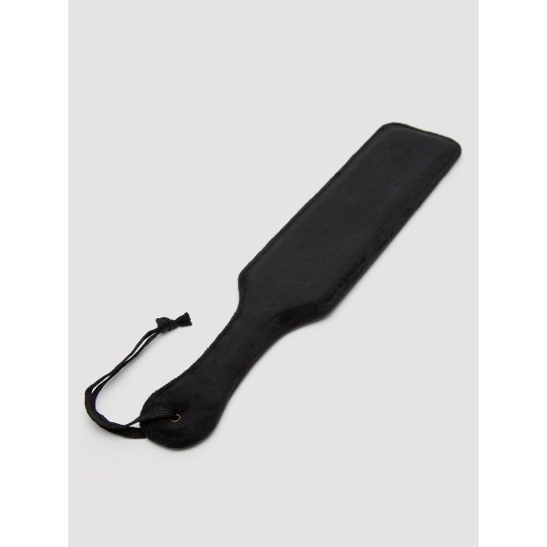 Черная шлепалка Bound to You Faux Leather Spanking Paddle - 38,1 см