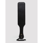 Черная шлепалка Bound to You Faux Leather Spanking Paddle - 38,1 см