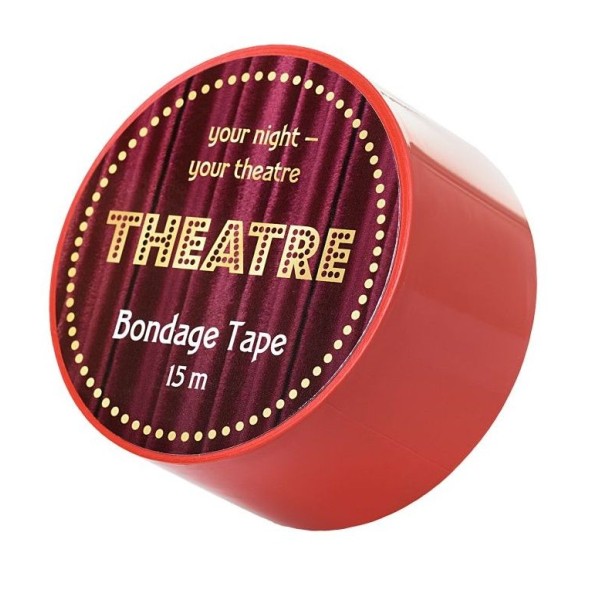 Красный бондажный скотч TOYFA Theatre - 15 м