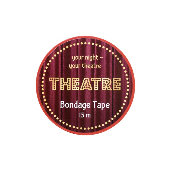 Красный бондажный скотч TOYFA Theatre - 15 м