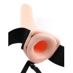 Полый страпон 8  Hollow Strap-On телесного цвета - 19 см
