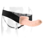 Полый страпон 8  Hollow Strap-On телесного цвета - 19 см