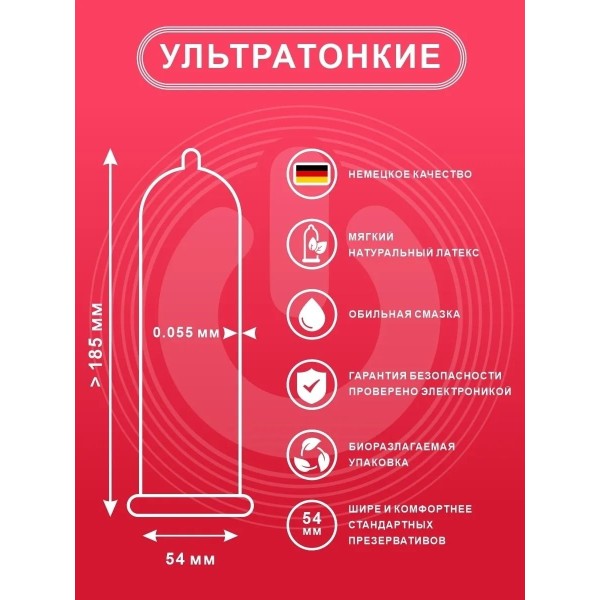 Ультратонкие презервативы ON Super Thin - 30 шт