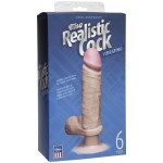 Вибромассажер-реалистик телесного цвета на присоске The Realistic Cock Vibrating 6” - 21,6 см