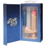 Вибромассажер-реалистик телесного цвета на присоске The Realistic Cock Vibrating 6” - 21,6 см
