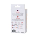 Красная силиконовая расширяющая анальная пробка Flower - 9 см