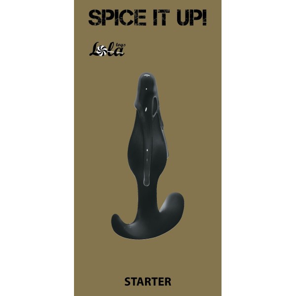 Чёрная анальная пробка Starter - 10,5 см