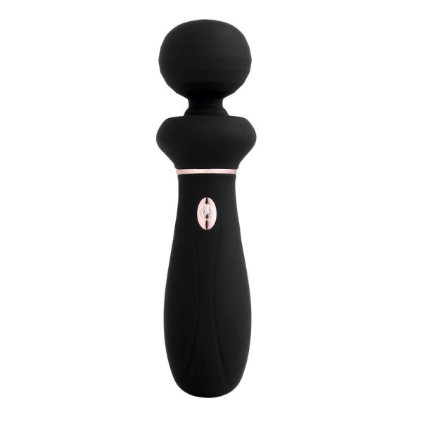 Черный вибратор So Divine Relax Portable Massage Wand - 24 см