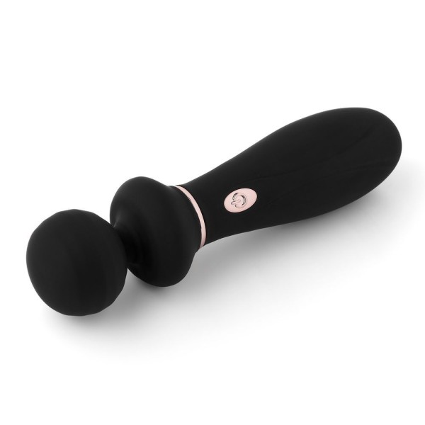 Черный вибратор So Divine Relax Portable Massage Wand - 24 см