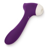 Фиолетовый клиторальный стимулятор Joy с функцией вибратора - 18,9 см. Фиолетовый клиторальный стимулятор Joy с функцией вибратора - 18,9 см.