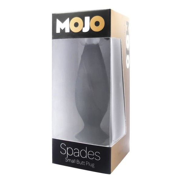 Маленькая черная анальная пробка Mojo - 10 см