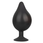 Черная расширяющаяся анальная пробка XL Silicone Inflatable Plug - 16 см