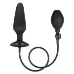 Черная расширяющаяся анальная пробка XL Silicone Inflatable Plug - 16 см