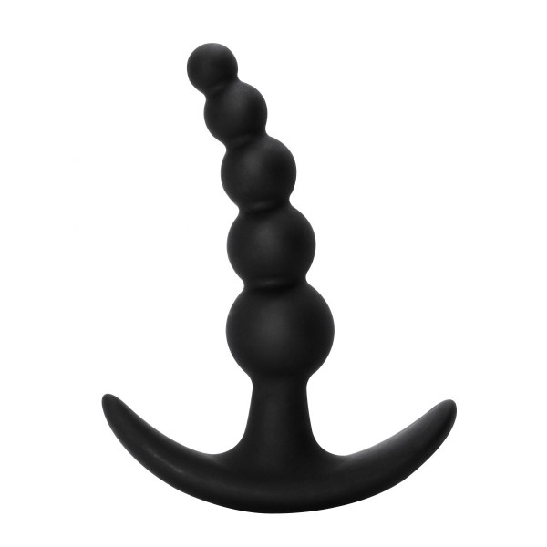 Чёрная анальная пробка Bubbles Anal Plug - 11,5 см