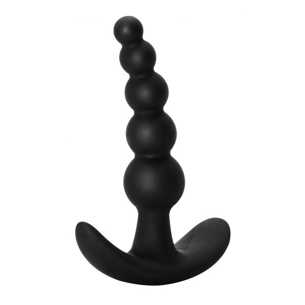 Чёрная анальная пробка Bubbles Anal Plug - 11,5 см